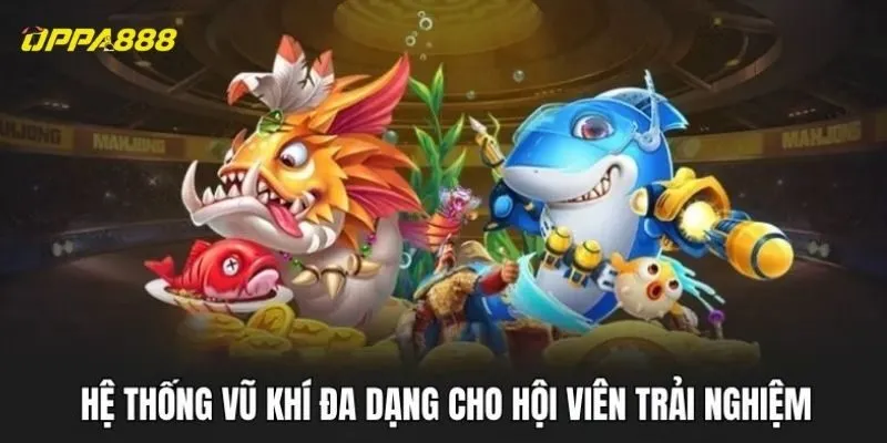 Hệ thống vũ khí đa dạng cho hội viên trải nghiệm