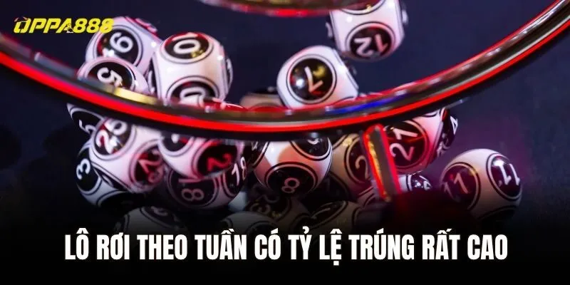 Lô rơi theo tuần có tỷ lệ trúng rất cao